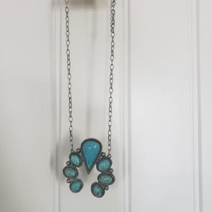 Turquoise squash necklace costume jewlery